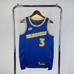 NBA 3 Paul Warriors Maillot Retro bleu